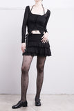 Belle Ribbon Tiered Skirt