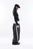 Elixir high-neck shirring zip-up