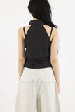 ST Back Slit Sleeveless Shirt