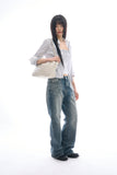 Caelum collar striped shirt
