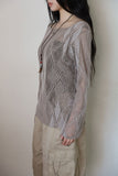 Summer Argyle Net Knit