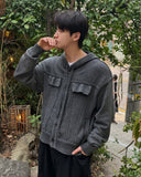 Pigment Pocket Hooded Cardigan