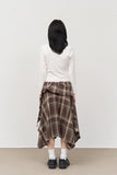 (W) Netty Checked Skirt