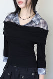 Black ball string necklace