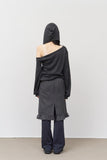 (W) Bless Hooded Layered Top