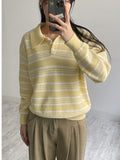Riche Collar Stripe Knit