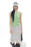 Bubble dot frill skirt