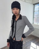 LEATHER STRING SHIRRING BEANIE