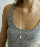Clear Tears Drop Necklace
