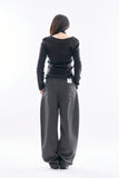 Symphony curved cotton pants