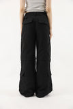 Nylon zipper open pants