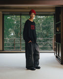 Western Balloon Denim Pants