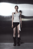 ode dual button halter sleeveless