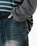 Vintage Washed Denim Half Pants