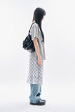 Viva see-through check skirt