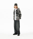 BACK LOGO WASHED DENIM PANT