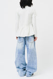 (W) Musk Shirring Top