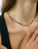 Midnight Pearl Shine Necklace