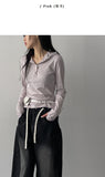 Warmer Stripe Hood Neck T-Shirt