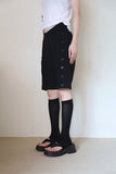 Side snap half pants