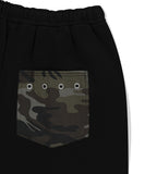 BERMUDA CAMO POCKET SWEATSHORT