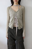May Frill Thin Cardigan