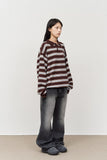 Autumn Striped Collar Knit