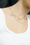 Melrose Double Chain Necklace