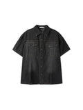 Flick Dart Denim Short Sleeve Shirt