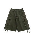 Strap Cargo Maxi Bermuda Pants