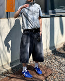 Maxi Washed Bermuda Denim