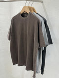 Cut Off Pigment Crop Short Sleeve T-Shirt