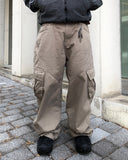 Curved Incision Cargo Pants