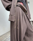 WAFFLE PIGMENT JOGGER PANTS