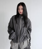 SHIRRING POCKET ZIP JACKET