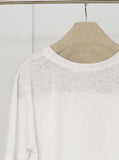 Linen Blend Short Sleeve T-Shirt