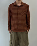 Textured Mono Check Shirt