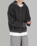 Marlon hood knit zip up