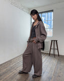 WAFFLE PIGMENT JOGGER PANTS