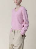 [Premium] Whole Garment Mozel U-Neck Knit