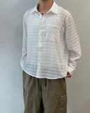Textured Mono Check Shirt