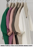 [Premium] Whole Garment Modern V-neck Short Sleeve Knit