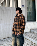 Tartan Check Hood Over Shirt
