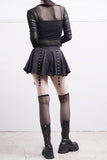 Pia Unbalanced Belt Skirt