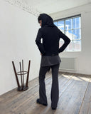GRAPHIC LEATHER STRING TERRY HOODIE