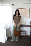 Sco Suede Studded Shoulder Bag