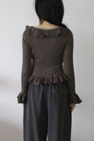 Barbie Ruffle Knit Cardigan
