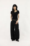 Bohemian Studded Black Pants