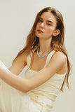 Ocean Wave Chalcedony Necklace