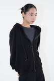 Morin cotton zip-up hoodie
